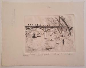 DUNOYER DE SEGONZAC Andre Albert Marie,Passerelle des Arts - quai du Louvre,Art Richelieu 2024-04-16