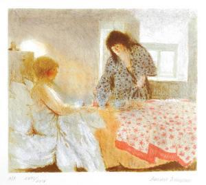 DUNSTAN Bernard 1920-2017,Figures in a bedroom,Bloomsbury London GB 2008-10-23