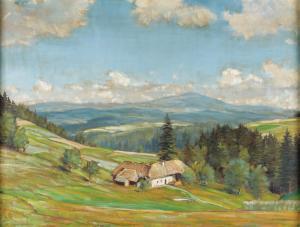 DUNZENDORFER Albrecht 1907-1980,Weite Mühlviertler Landschaft,Palais Dorotheum AT 2023-11-07