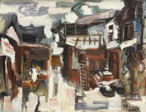DUONG Van Den 1919,In a small lane,1992,Art Valorem FR 2017-10-23