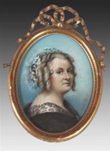 DUPARET AGATHE 1800-1800,Head and shoulder portrait of a lady,Mallams GB 2010-04-08