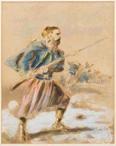 DUPENDANT 1835,Zouave Infantryman,1850,Rowley Fine Art Auctioneers GB 2018-06-05