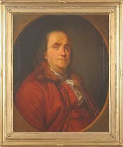 DUPLESSIS Joseph Siffrede,Portrait of Benjamin Franklin,Alderfer Auction & Appraisal 2008-09-12