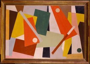 DUPONT Armilde 1910-1974,Abstraction géométrique,1969,Monsantic BE 2019-10-20