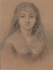 DUPONT Emile 1800-1800,Portrait d'une jeune femme,De Maigret FR 2018-03-23