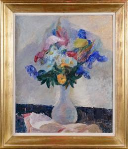 DUPONT Finette 1899-1986,Vase garni de Fleurs,Galerie Moderne BE 2017-04-25