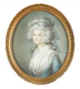 DUPONT Gainsborough 1754-1797,Portrait of Charlotte, Princess Royal (1766-1828) ,Cheffins 2021-09-29