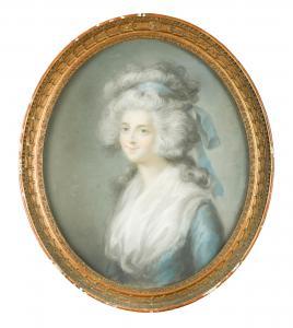 DUPONT Gainsborough 1754-1797,Portrait of Charlotte, Princess Royal (1766-1828),Cheffins 2021-06-30
