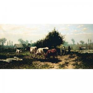 DUPONT Jules F 1800-1900,cattle grazing on a country path,Sotheby's GB 2002-05-01