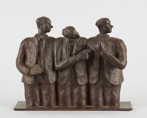 Dupont Ronald 1961,Trois hommes regardant à gauche,Horta BE 2017-06-19