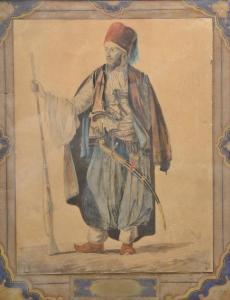 DUPRÉ Louis 1789-1837,Portrait of an Ottoman from Galota,Nadeau US 2019-01-01