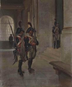 DUPRAY Henry Louis 1841-1909,Deux gardes napoléoniens,Christie's GB 2017-02-21