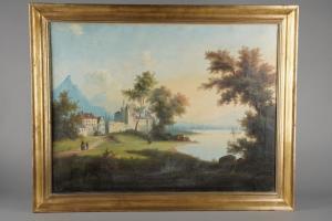 DUPRE Jules 1811-1889,Paysage des Alpes,Sadde FR 2024-04-06