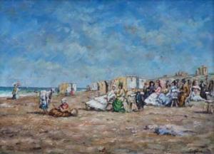 DUPRES CLAUDE 1800-1800,Beach scene,20th century,Peter Wilson GB 2010-02-17