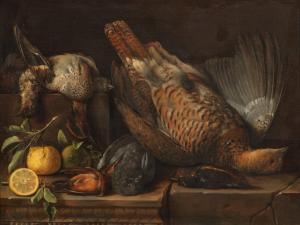 DUPUIS Pierre 1610-1682,Still Life with Fruit and Birds,1666,Sotheby's GB 2023-03-23