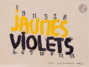 DUPUY Jean 1925-2021,Jaunes violets,1987,Ader FR 2023-03-08