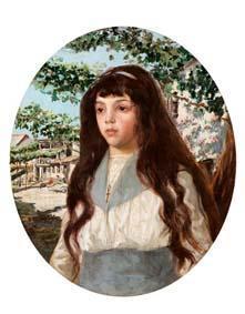 DUPUY Noemi Marguerite 1850,Ritratto di bambina,Finarte IT 2008-10-30