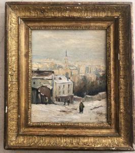 DUPUY,Vue de Paris en hiver,19th century,Millon & Associés FR 2020-07-16