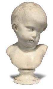 DUQUESNOY Francois 1594-1643,A WHITE MARBLE BUST OF AN INFANT,Christie's GB 2007-09-25