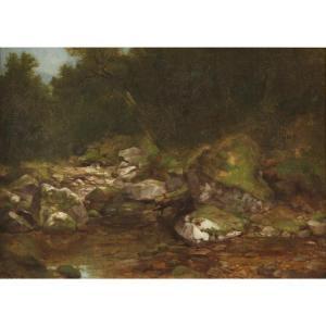 DURAND Asher Brown 1796-1886,FOREST POOL IN THE CATSKILLS,Freeman US 2018-06-03