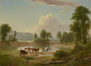 DURAND Asher Brown,View on Esopus Creek, Ulster County, New York,1850,Christie's 2024-01-18