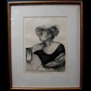 DURAND I,PROFILE OF A LADY WITH HAT,Waddington's CA 2012-05-14