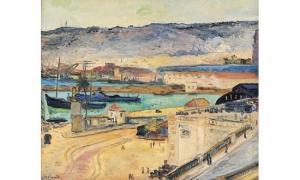 DURAND Jean Aimé 1914,« Port d'Alger ».,Gros-Delettrez FR 2002-12-16
