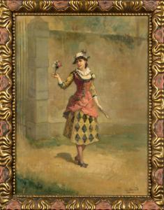 DURAND 1900-1900,Jeune Fille à la Fleur,Galerie Moderne BE 2016-09-13