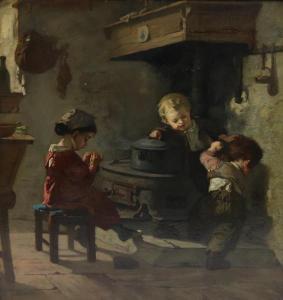 DURAND Simon 1838-1886,Enfants à la cuisine,Auxerre Enchères FR 2019-10-06