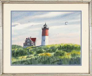 DURAND WHITE HAROLD 1908-1999,Nauset Light,Cape Cod,Eldred's US 2014-06-07