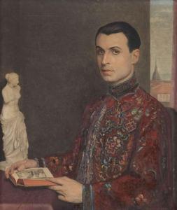 DURANTE Domenico Maria 1879-1944,PORTRAIT OF YOUTH ERUDITE,Babuino IT 2016-12-14