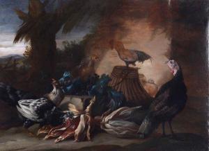 DURANTI Giorgio 1687-1753,Paesaggi con galline e tacchini,Cambi IT 2022-06-15