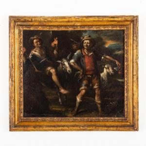 DURANTI Giorgio 1687-1753,Paesaggio con contadini,Wannenes Art Auctions IT 2023-03-14