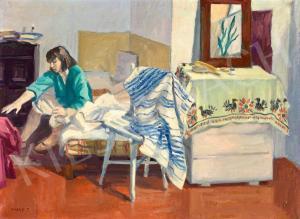 DURAY Tibor 1912-1988,At Home in the Afternoon,1958,Kieselbach HU 2022-10-14