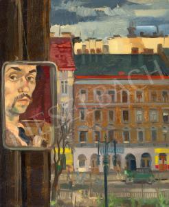 DURAY Tibor 1912-1988,View out the Studio Window (Self-Portrait),1937,Kieselbach HU 2022-10-14
