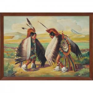 DURENCEAU ANDRE 1904-1985,Indian Dancers,1950,Treadway US 2011-09-18