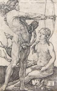 DURER Albrecht 1471-1528,Apollo und Diana,1503,Ketterer DE 2009-06-19