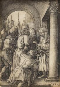 DURER Albrecht 1471-1528,Christ before Pilate (from The Engraved Passion),1512,Hindman US 2018-05-23