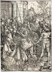 DURER Albrecht 1471-1528,Christ carrying the cross, from the Large Passion,1498,Bonhams 2014-07-15