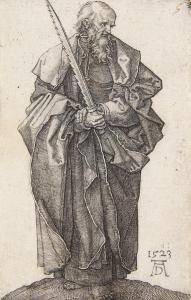 DURER Albrecht 1471-1528,Der Apostel Simon,1523,Ketterer DE 2009-06-19