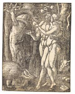 DURER Albrecht 1471-1528,Der Sündenfall.,1510,Ketterer DE 2010-04-23