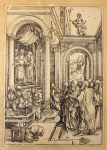 DURER Albrecht 1471-1528,Entrée au temple,Ruellan FR 2017-04-08
