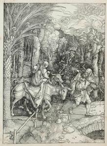 DURER Albrecht,Joachim and the Angel, from: The Life of the Virgi,1504,Christie's 2012-09-20