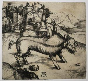 DURER Albrecht 1471-1528,Le Pourceau monstrueux de Landser,1496,Eric Caudron FR 2018-12-19