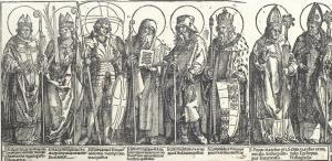 DURER Albrecht 1471-1528,Patron Saints of Austria,1515,Bonhams GB 2015-12-09