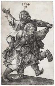 DURER Albrecht 1471-1528,Peasant Couple dancing,1514,Christie's GB 2019-06-27