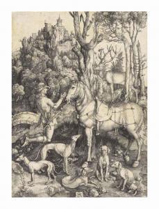 DURER Albrecht 1471-1528,Saint Eustace,Christie's GB 2015-03-18