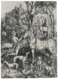 DURER Albrecht 1471-1528,SAINT EUSTACE,Sotheby's GB 2014-09-16