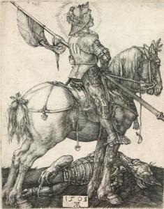 DURER Albrecht 1471-1528,SAINT GEORGE ON HORSEBACK,Sworders GB 2013-11-19