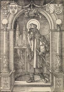 DURER Albrecht 1471-1528,Saint Sebald in a Niche,1518,Bonhams GB 2012-10-23